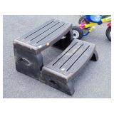 Set of portable Steps, poly made 14" height 26"