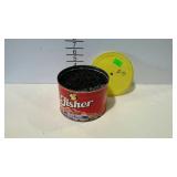 Peanut tin full of 1" drywall screws.