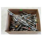 Box of large bolts and a few turnbuckles.