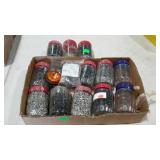 Flat wuth twelve jars and a few bags of assorted