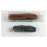 Two Multi Tools both with Mike/Michael engraved