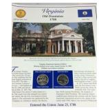 2000 Washington quarters Philadelphia and Denver