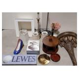 Home decor, wall shelves, lamp shades, lamp,