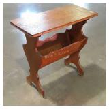 Accent oak stand with Magazine Trough