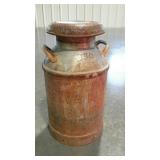 Embossed milk can with lid out of Harrisonburg,