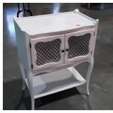 French Prov Nightstand, fresh white painted, 22w