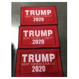Three Donald Trump 2020 floor mats