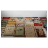 Sheet music and books, classical and religious,