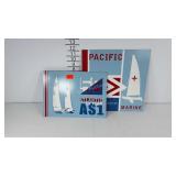 Sailing metal signs, two