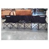 Folding Stadium Style 6 person seating chair with