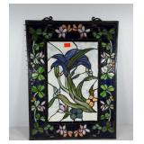 Slag glass suncatcher panel by Thomas Pacconi,