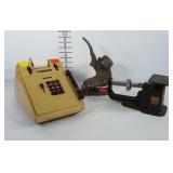 Old office supplies lot: Victor adding machine