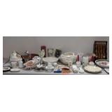 Home Decor, includes Spice Rack w/ Jars, Bowls,