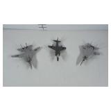 3 ERTL jets. 2 are military. Each one is about 7