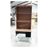 Two pieces. Rolling shop desk and top to a