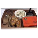 Wooden clogs, show forms with Miller Trade Mark,