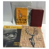 Paper goods with Coin collection  book, Courier