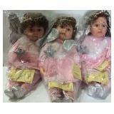 Three New dolls golden keepsakes two of the star