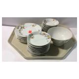 Limoges china- 27 pieces plates, bowl, and