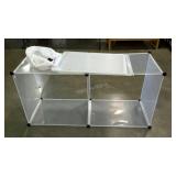 Lightweight translucent panels. Put together in