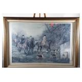 Fox Hunt print, "Going to Cover", frame needs