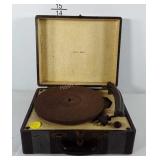 Tele-tone mini suitcase record player. Powers on