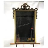 Wall mirror, beveled glass with ribbon Accent,