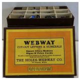 Webway cutout letters and numerals The