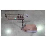 Fairbanks cast iron slide balance scale
