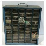 Hardware bin with hardware