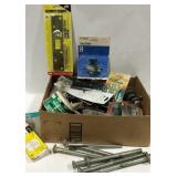 Hardware - door hinges, bolts, hooks, twine etc