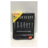 New kobalt 3/8in drive socket set 18pc