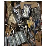 Flat of tools - pliers, wrenches, sockets etc