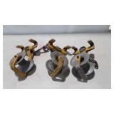 Bell Systems cable pulleys, three