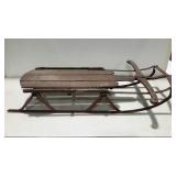 Antique Flexible Flyer runner sled with straight