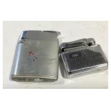 Two lighters one is Ronson