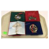 Four White House ornaments 2013, 2012, 2003, and