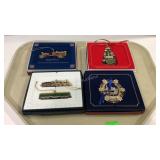 Four White House ornaments 2016, 2015, 2004, and