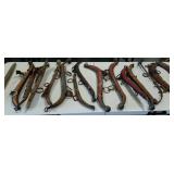 Group of horse hames, one connected pair plus a