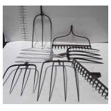 Hand Tool Heads, 7-PCs, pitch and spade forks,