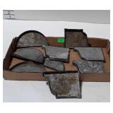 Galvanized Rain Gutter End Caps, 9-pcs