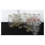 Milk bottle collection, includes several