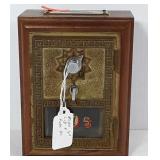 Old post office bank box. Has combination on the