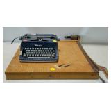 Two pieces. Marion portable typewriter  (needs