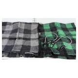 2 well loved, but very soft OLand blankets and 2