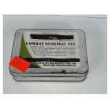 Combat Survival Tin, seems to be complete, seller