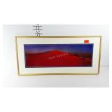Desert photo, signed and numbered 57/100, framed