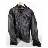 Leather riding jacket,  size 48, missing zip in