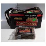 Starter Logg, wood fire starter logs.