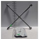 Four-way lug wrench and condor size XL leather